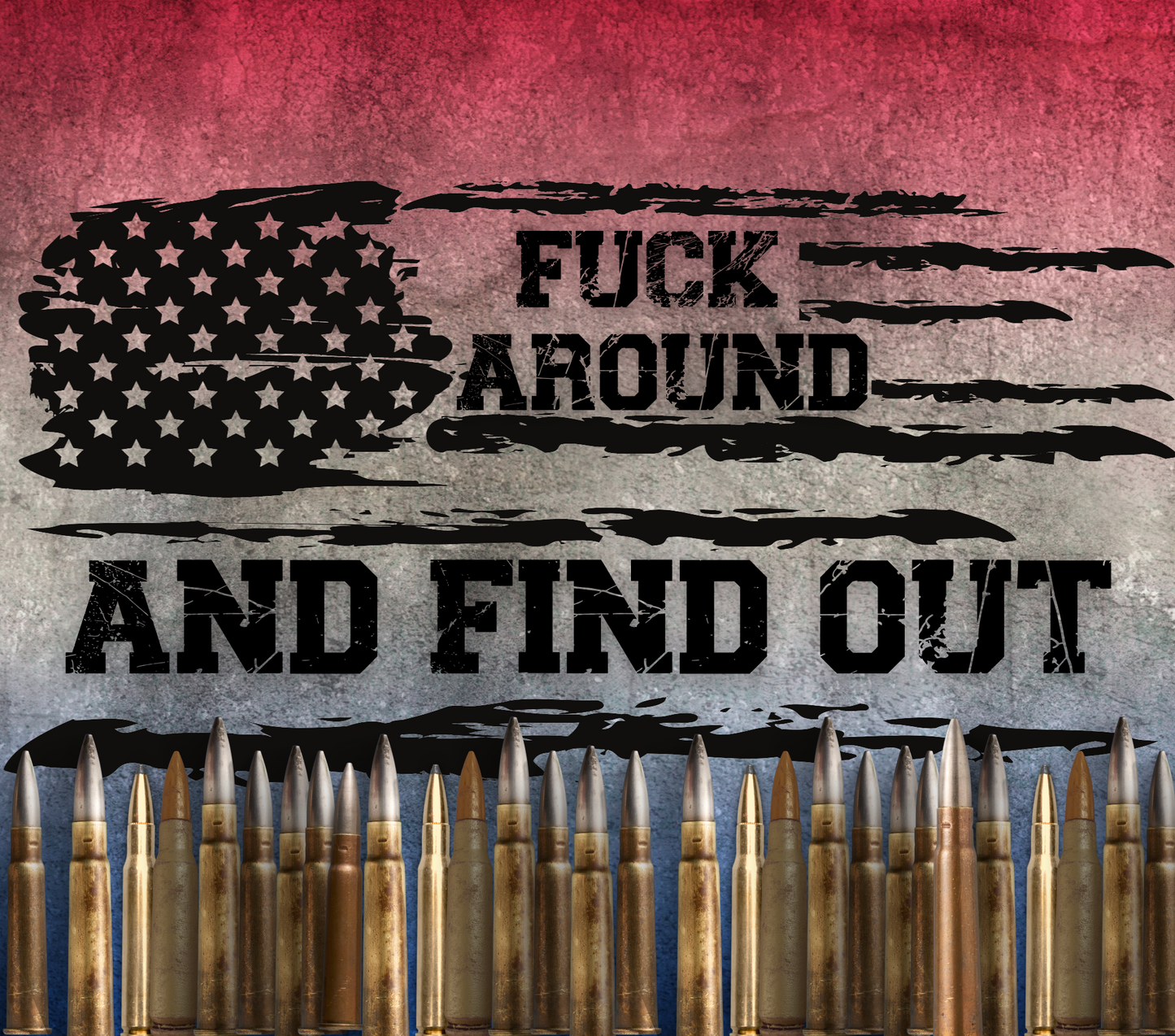 20oz Skinny Tumbler F*ck Around And Find Out image 0