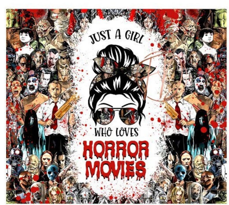 Just A Girl Who Loves Horror Movies 20oz Tumbler